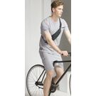 Сумка на пояс, бананка "TINYAT", черная П2944