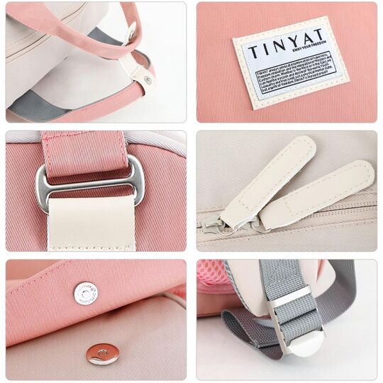 Рюкзак жіночий 'TINYAT', рожевий П2948