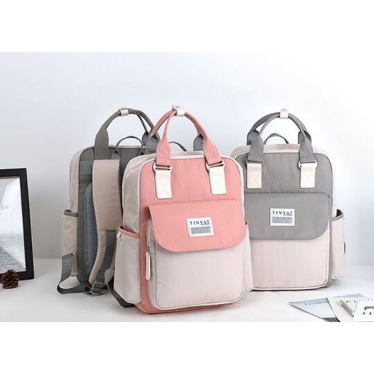 Рюкзак жіночий 'TINYAT', сірий П2949