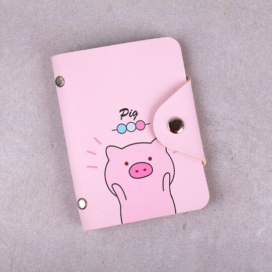 Картхолдер женский, визитница "Свинка" П2959