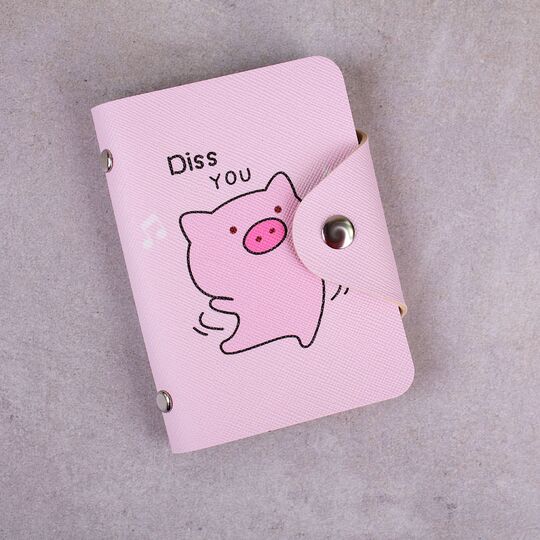 Картхолдер жіночий, візитниця 'Свинка' П2961