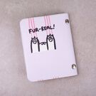 Картхолдер женский, визитница "Кот" П2963