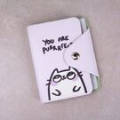 Картхолдер женский, визитница "Кот" П2963