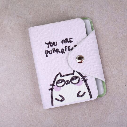 Картхолдер женский, визитница "Кот" П2963