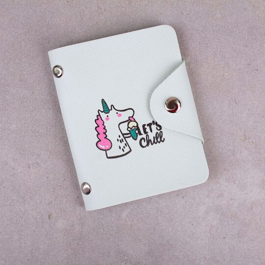 Картхолдер женский, визитница "Единорог" П2966