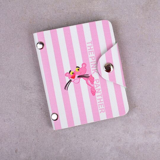 Картхолдер женский, визитница "Розовая пантера" П2968