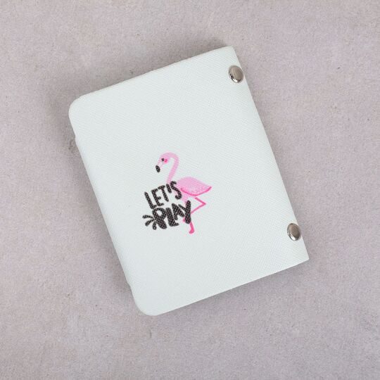 Картхолдер жіночий, візитниця 'Фламінго' П2970