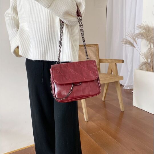 Женская сумка, красная П2977