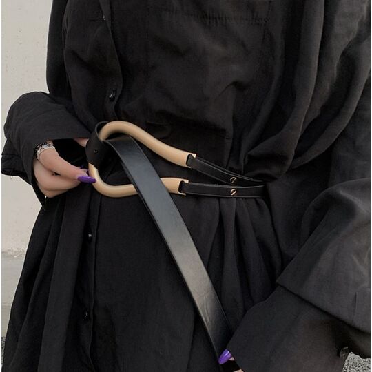 Женский пояс, черный П2987