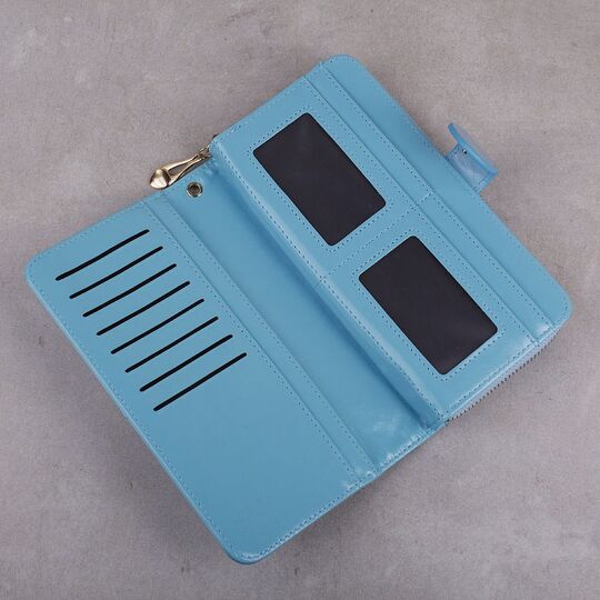 Женский кошелек Vodiu, голубой П2993 Женский кошелек Vodiu, голубой П2993