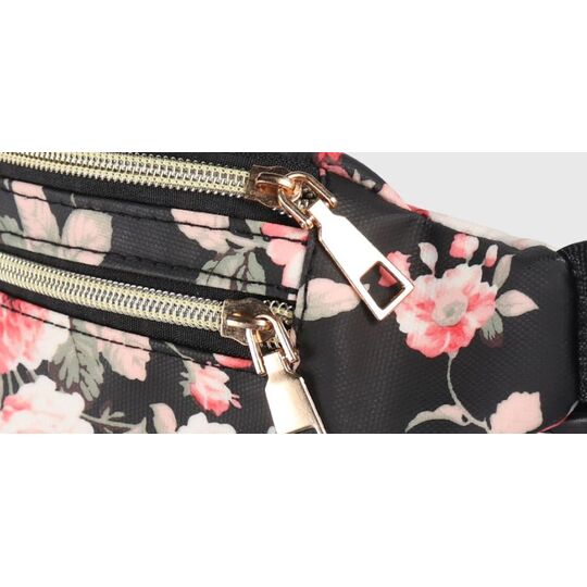 Сумка поясна, бананка 'Квіти', П3003