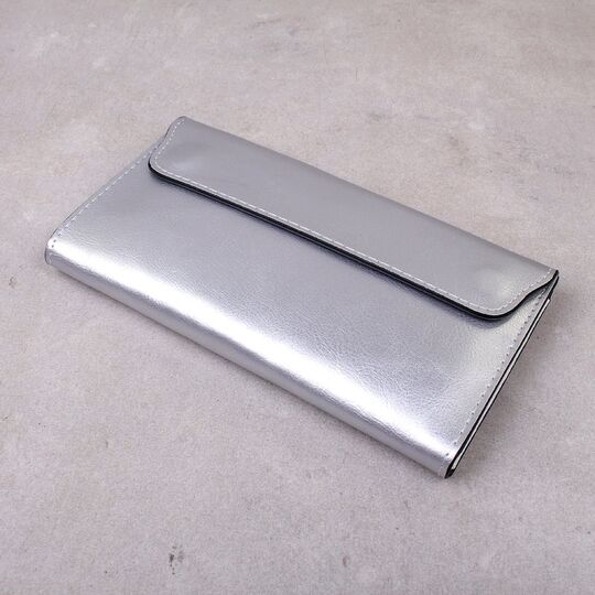 Жіночий гаманець, сріблястий П3012