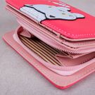 Жіночий гаманець 'Кішка', червоний П3017