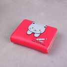 Жіночий гаманець 'Кішка', червоний П3017