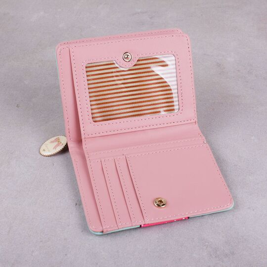 Жіночий гаманець 'Кішка', зелений П3019