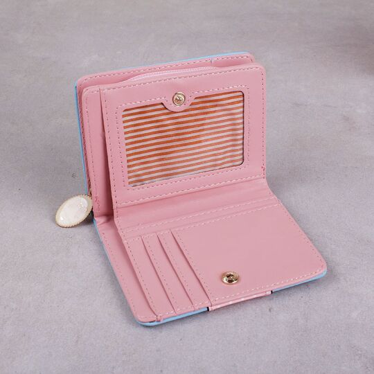 Жіночий гаманець 'Кішка', синій П3020