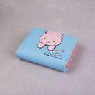 Жіночий гаманець 'Кішка', синій П3020