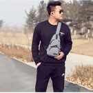 Мужская сумка слинг, коричневая П3030 Мужская сумка слинг, коричневая П3030