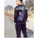 Мужская сумка слинг, коричневая П3030 Мужская сумка слинг, коричневая П3030