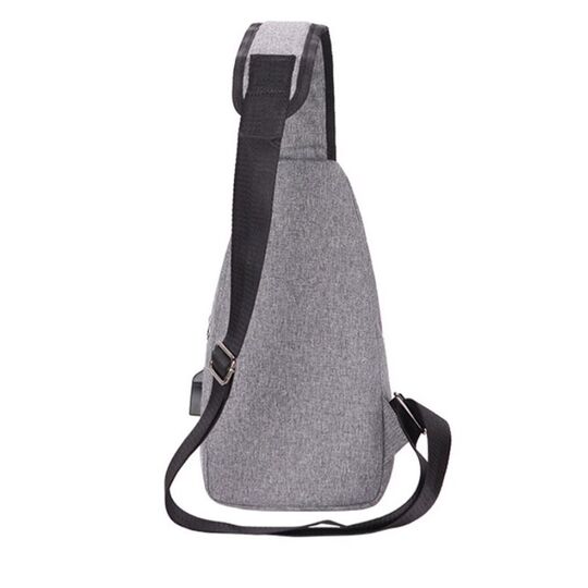 Мужская сумка слинг, коричневая П3030 Мужская сумка слинг, коричневая П3030