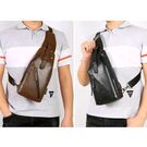 Мужская сумка+кошелек+ремень, коричневая П3037