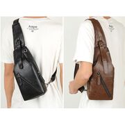 Чоловіча сумка+гаманець+ремінь, коричнева П3037