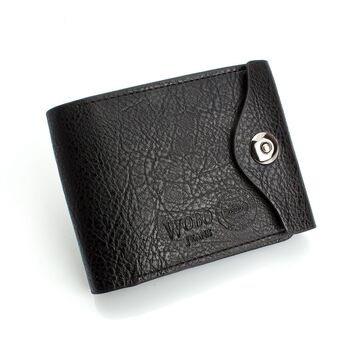 Чоловічий гаманець, чорний П0205