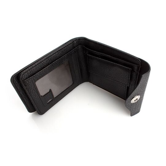 Чоловічий гаманець, чорний П0205