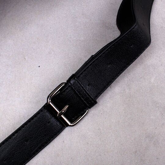 Мужская сумка на пояс, черная П3045