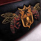 Мужская сумка на пояс, черная П3045