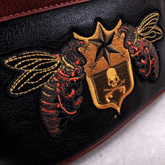 Мужская сумка на пояс, черная П3045