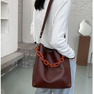 Женская сумка+косметичка, красная П3056