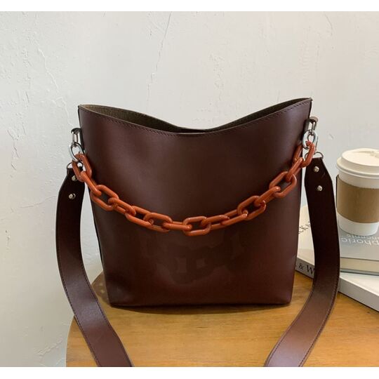 Женская сумка+косметичка, красная П3056