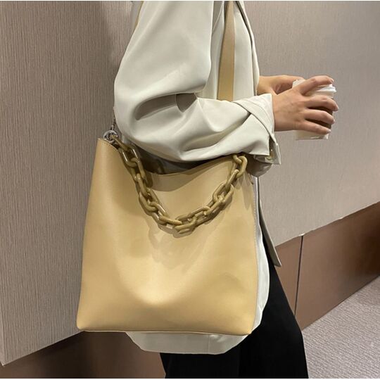 Женская сумка+косметичка, бежевая П3057