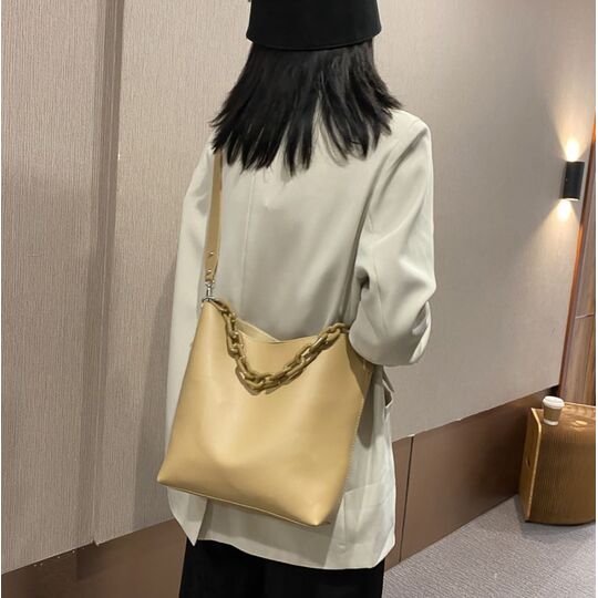 Женская сумка+косметичка, бежевая П3057