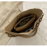 Женская сумка+косметичка, коричневая П3058