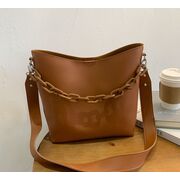 Жіноча сумка+косметичка, коричнева П3058