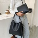 Жіноча сумка+косметичка, чорна П3059