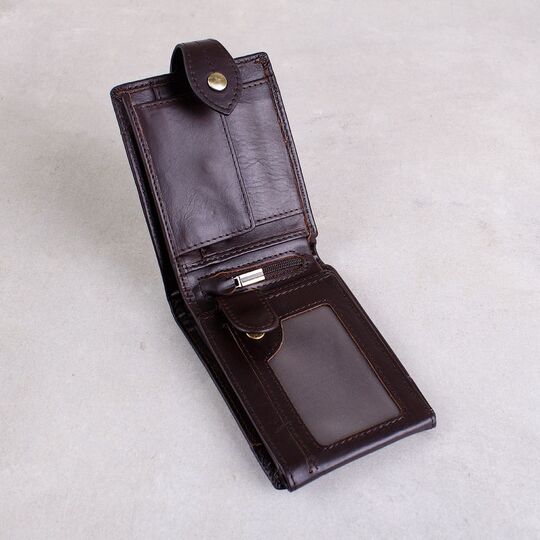 Чоловічий гаманець KAVIS, коричневий П3066