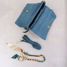 Жіноча сумка, синя П3075