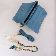 Жіноча сумка, синя П3075