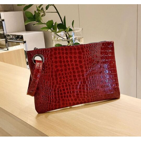 Жіноча сумка-клатч, червона П3077