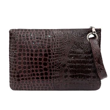 Жіноча сумка-клатч, коричнева П3078