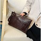 Жіноча сумка-клатч, коричнева П3078