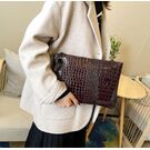 Жіноча сумка-клатч, коричнева П3078