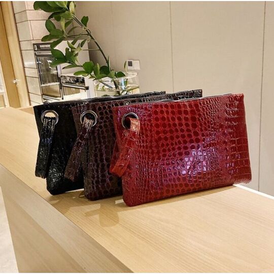 Жіноча сумка-клатч, коричнева П3078