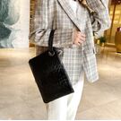 Женская сумка-клатч, черная П3079