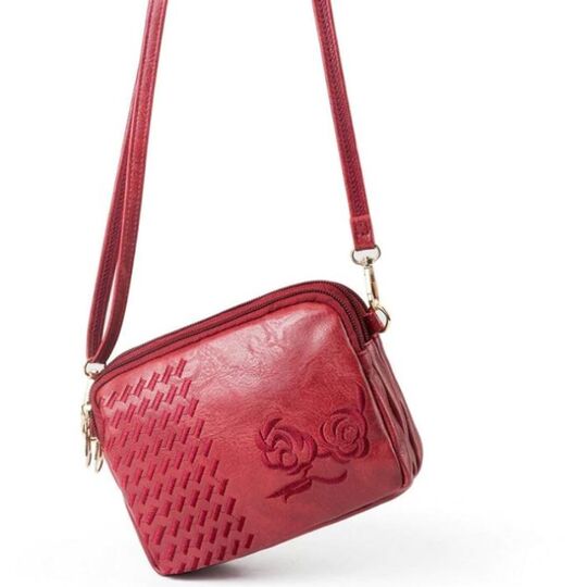 Жіноча сумка-клатч, червона П3081