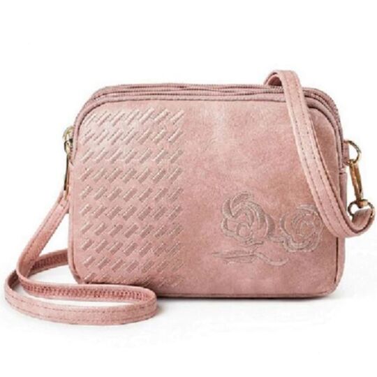 Женская сумка-клатч, розовая П3082