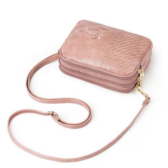 Женская сумка-клатч, розовая П3082